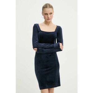 G-Star Raw rochie de catifea culoarea albastru marin, mini, mulata, D25040-D422 imagine