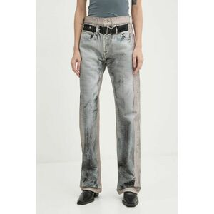 Y/Project jeansi YP TROMPE L'OEIL JEANS femei high waist, 207PA019 imagine