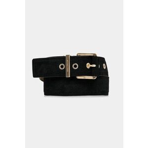 MICHAEL Michael Kors curea din piele intoarsa culoarea negru, 559145 imagine