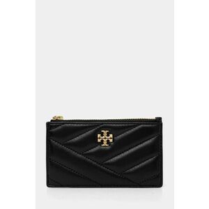 Tory Burch portofel de piele Kira femei, culoarea negru, 156556.001 imagine