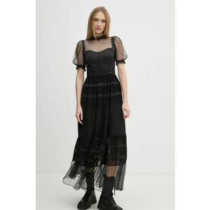 AllSaints rochie RYLA culoarea negru, maxi, evazati, W155DB imagine