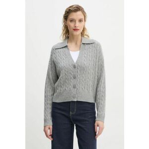 FROM FUTURE cardigan din casmir culoarea gri, light, WPC01295 imagine