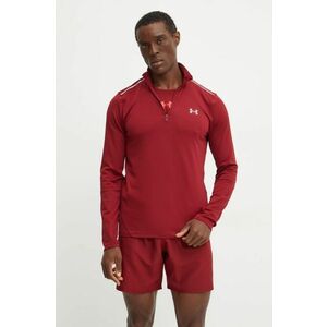 Under Armour hanorac de antrenament Vanish Cold Weather culoarea bordo, neted, 1387793 imagine