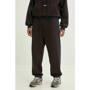 A-COLD-WALL* pantaloni de trening din bumbac culoarea maro, ACWMB296 imagine