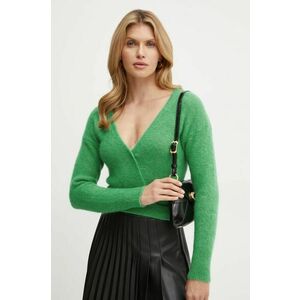 Simona Corsellini cardigan din lana culoarea verde, light, A24CPCRP01 imagine