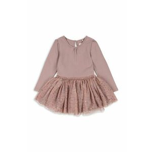 Konges Sløjd rochie fete FAIRY BALLERINA DRESS GRS culoarea bej, mini, evazati, KS101967 imagine