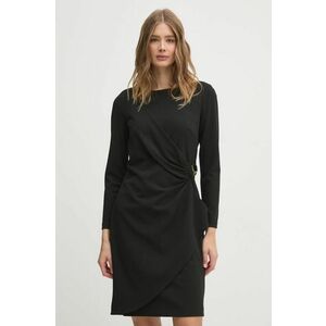 Dkny rochie culoarea negru, mini, drept, DD4H1242 imagine