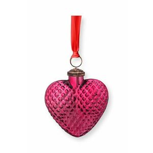 Pip Studio set de globuri de crăciun Heart Pink 4-pack imagine