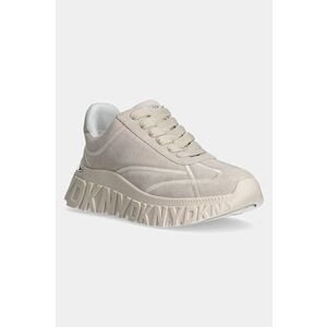 Dkny sneakers din piele intoarsă Laeoni culoarea bej, K4408656 imagine