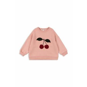 Konges Sløjd bluza copii LOU TERRY SWEAT SHIRT OCS culoarea roz, cu imprimeu, KS102024 imagine