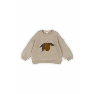 Konges Sløjd bluza copii LOU TERRY SWEAT SHIRT OCS culoarea bej, cu imprimeu, KS102024 imagine