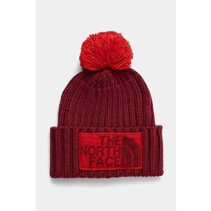 The North Face caciula Heritage culoarea bordo, din tricot gros, NF0A7WJO8XI1 imagine