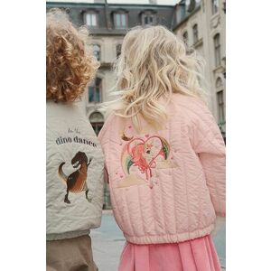 Konges Sløjd geaca bomber pentru copii JUNO BOMBER JACKET culoarea roz, KS102002 imagine