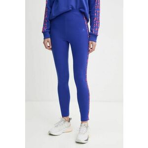 adidas colanti Animal femei, culoarea violet, cu imprimeu, IY1666 imagine