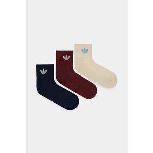 adidas Originals sosete 3-pack culoarea bordo, IX5239 imagine