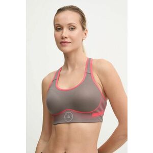 adidas by Stella McCartney sutien sport TruePace culoarea gri, modelator, IW9864 imagine