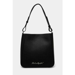 Karl Lagerfeld poseta de piele culoarea negru, 24WW3009 imagine