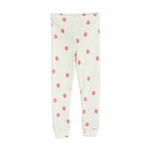 Mini Rodini leggins din bumbac pentru copii Dashing dog culoarea alb, modelator, 1100013610 imagine