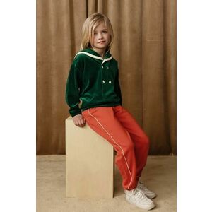 Mini Rodini hanorac de bumbac pentru copii Sailor culoarea verde, neted, 2512012775 imagine