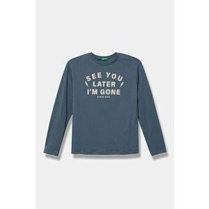 United Colors of Benetton longsleeve din bumbac pentru copii cu imprimeu, 3ATNC10L5 imagine