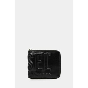 Diesel portofel de piele DSL 3D- BI FOLD COIN ZIP XS barbati, culoarea negru, X10007.PR818 imagine