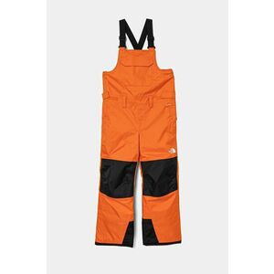 The North Face pantaloni de schi pentru copii FREEDOM INSULATED BIB culoarea portocaliu, NF0A88UZ1OP1 imagine