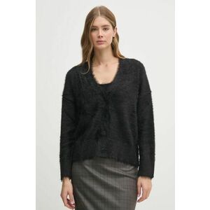 Sisley cardigan femei, culoarea negru, 19VBM602B imagine