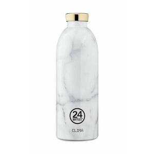 24bottles sticla termica Clima Bottle 850 ml Carrara culoarea alb, Clima.850.Carrara imagine