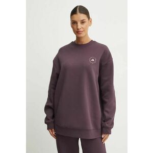 adidas by Stella McCartney bluză trening culoarea violet, neted, IW9854 imagine