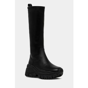 Buffalo cizme Lola Stretch Boot Hi femei, culoarea negru, cu platforma, 1220055-BLK imagine