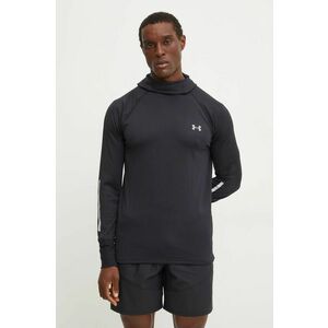 Under Armour hanorac de jogging Launch Elite culoarea negru, cu glugă, neted, 1386675 imagine