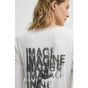 ZADIG&VOLTAIRE longsleeve din bumbac culoarea alb, JWTN00454 imagine