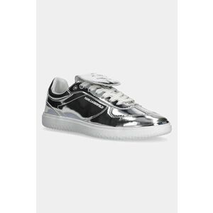 Karl Lagerfeld sneakers din piele ATLAS culoarea argintiu, KL63820 imagine