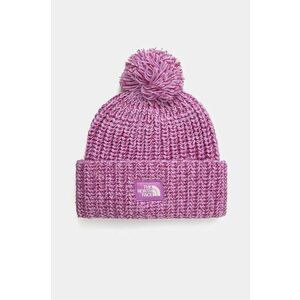 The North Face caciula Cozy Chunky Cabin Beanie culoarea roz, din tricot gros, NF0A887W83O1 imagine