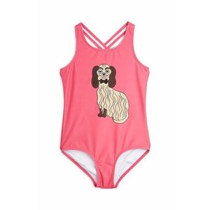 Mini Rodini costum de baie dintr-o bucată pentru copii Dashing dog culoarea roz, 1100006428 imagine