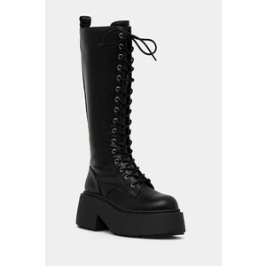 Buffalo cizme Vicious Lace Up Hi femei, culoarea negru, cu platforma, 1622482-BLK imagine