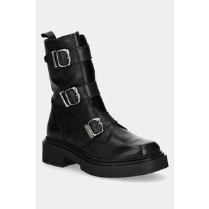 Steve Madden botine Clipper femei, culoarea negru, cu platforma, izolare usoara, SM11003402 imagine