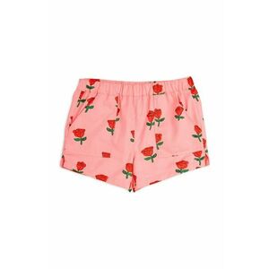 Mini Rodini pantaloni scurți din bumbac pentru copii Roses culoarea roz, modelator, 2513011328 imagine