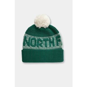 The North Face caciula Retro Cabin Beanie culoarea verde, din tricot gros, NF0A88QW84O1 imagine