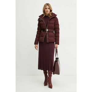 Elisabetta Franchi geaca femei, culoarea bordo, de iarna, PI70D46E2 imagine