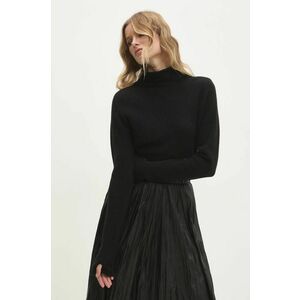 Answear Lab pulover femei, culoarea negru, light, cu turtleneck imagine