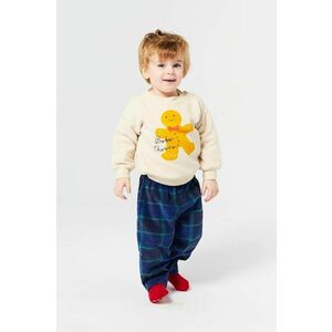 Bobo Choses hanorac de bumbac pentru copii Gingerbread culoarea bej, cu imprimeu, 224FB001 imagine