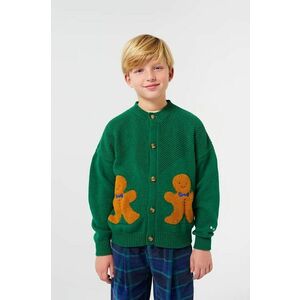 Bobo Choses cardigan cu amestec de lână pentru copii Gingerbread culoarea verde, 224FC014 imagine