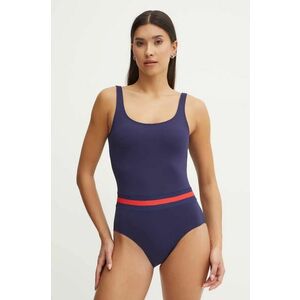 Vilebrequin costum de baie dintr-o bucată FASHION culoarea bleumarin, cupa usor rigidizata, FHOAH9I2 imagine