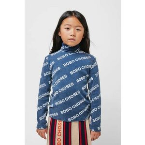 Bobo Choses longsleeve din bumbac pentru copii cu turtleneck, 224TC002 imagine