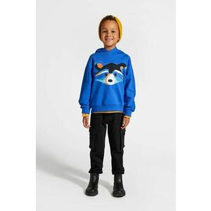 Coccodrillo pantaloni de bumbac pentru copii culoarea negru, uni, FOREST FRIENDS KIDS imagine