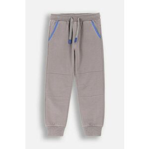 Coccodrillo pantaloni de trening pentru copii culoarea gri, uni, FOREST FRIENDS KIDS imagine