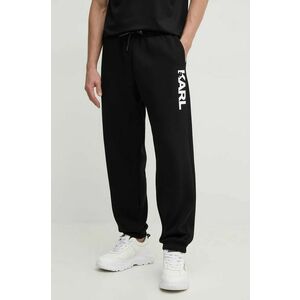 Karl Lagerfeld pantaloni de trening culoarea negru, cu imprimeu, 544908.705440 imagine