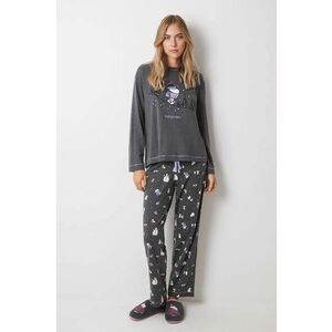 women'secret pijama SNOOPY femei, culoarea gri, 3138617 imagine