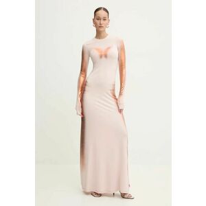 Diesel rochie D-ANESSA culoarea roz, maxi, mulată, A14442.0WFBW imagine